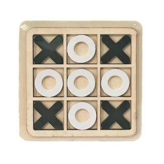 X And O Tic Tac Toe Wooden Board Game